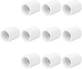 10PCS 3/4 Inch PVC Pipe Coupling Adapter Pipe Fittings Socket x Socket by HayEastdor