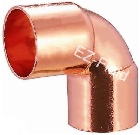 EZ-FLUID Plumbing 2" C X C LF Short Radius Copper 90 Degree Elbow Pressure by EZ-FLUIDPlumbingProducts