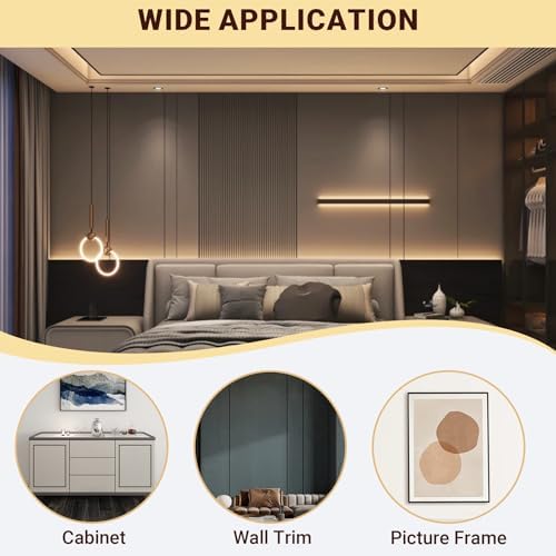 Trimold Brushed Black Molding Trim, Peel and Stick Mirror Border Design - Image 5