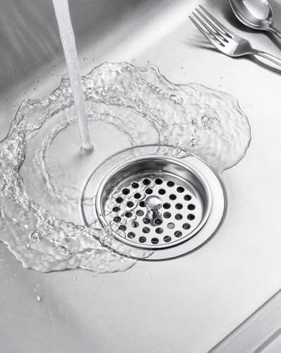 2 Pcs Commercial Garbage Disposal Cover, Kitchen Sink Drain Basket Strainer - Image 2