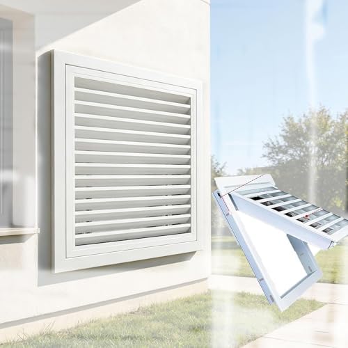 Modern Steel Return Air Grille 26x28 in – Removable Vent Cover by Unknown