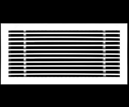 HVAC Premium 20"W X 8"H Linear Aluminum Clip-On Bar Return Air Grille by HVACPremium