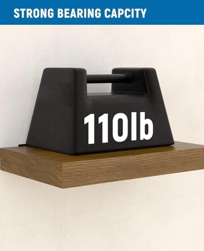 LEOPO 8-Pack 8 inch Floating Shelf Brackets, Hidden Shelf Bracket - Image 6