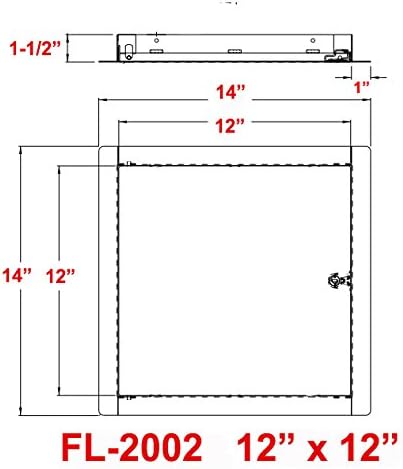 Premier Flush Access Panel, 2002 Series, Keyed Latch - Image 3