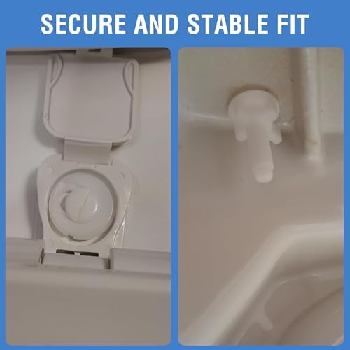 A.I.FORCE Plastic Toilet Seat Hinge Bolt Lid Screws Replacement Kit - Image 4