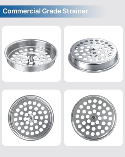 2 Pcs Commercial Garbage Disposal Cover, Kitchen Sink Drain Basket Strainer - Image 4
