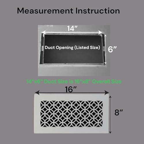 Vent Cover for walls and ceiling Custom Size Fan cover Wall Register Ceiling - Image 4