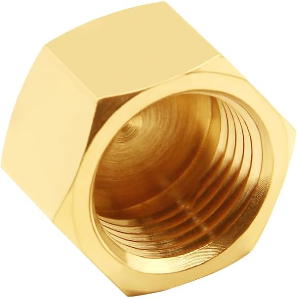 Uenede Brass 1/8 Inch Female NPT Pipe End Caps - Image 3