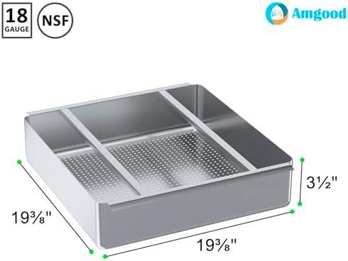Pre-Rinse Basket with Stainless Steel Slides | Stainles Steel Scrap Basket - Image 2