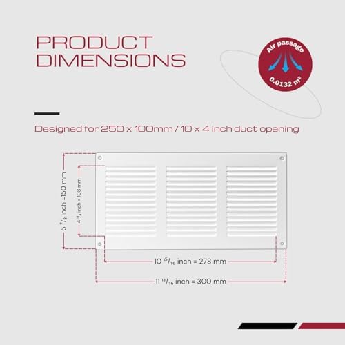 10x4 Vent Cover with Built-in Screen - Image 6