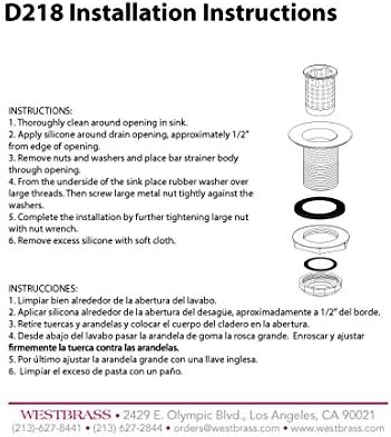 Westbrass D218-26 Junior Bar and Laundry Sink Drain Assembly - Image 5