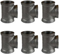1/2" TEE: Industrial Threaded Black Iron Pipe Fittings; Natural by PRIMPIPEWORKS
