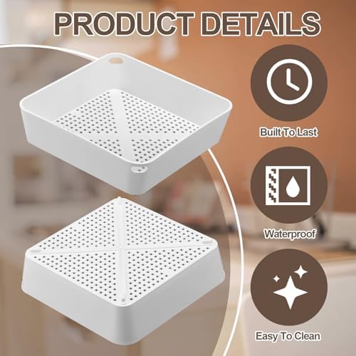 Tuanse 8 Pcs 8.5 X 8.5 X 2.5 Inch Commercial Floor Drain Strainer - Image 3