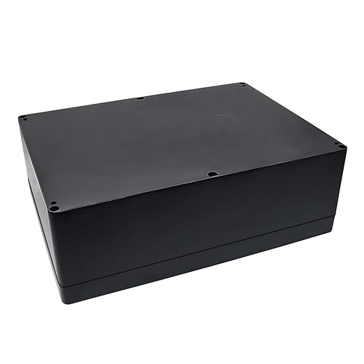 ABS Plastic Electrical Project Case Power Junction Box, Project Box Black 10.4" - Image 5