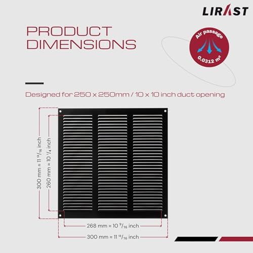 10x10 Vent Cover with Built-in Screen - Image 6