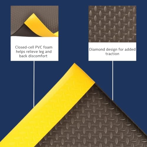 NoTrax 418 Diamond Tred™ 6' x 60' x 3/8" Anti Fatigue Mat - Image 3