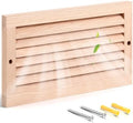 Weysat 1 Pcs 8 x 14 Inch Oak Hardwood Air Return Vent Cover by Weysat