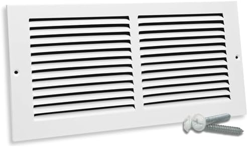 14x08 Air Return Vent Cover, Solid Steel White, 8 Pack - Image 3