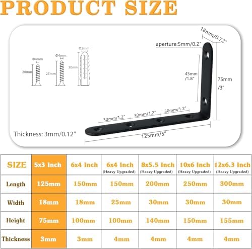 Alise 12Pcs Floating Shelf Brackets - Image 2