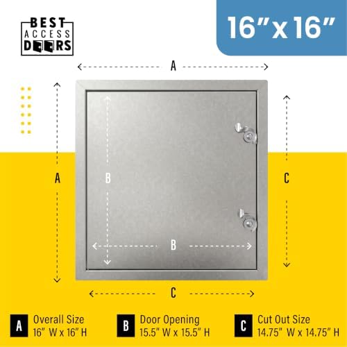 Best 16" x 16" Hinged Duct Access Panel - Image 2
