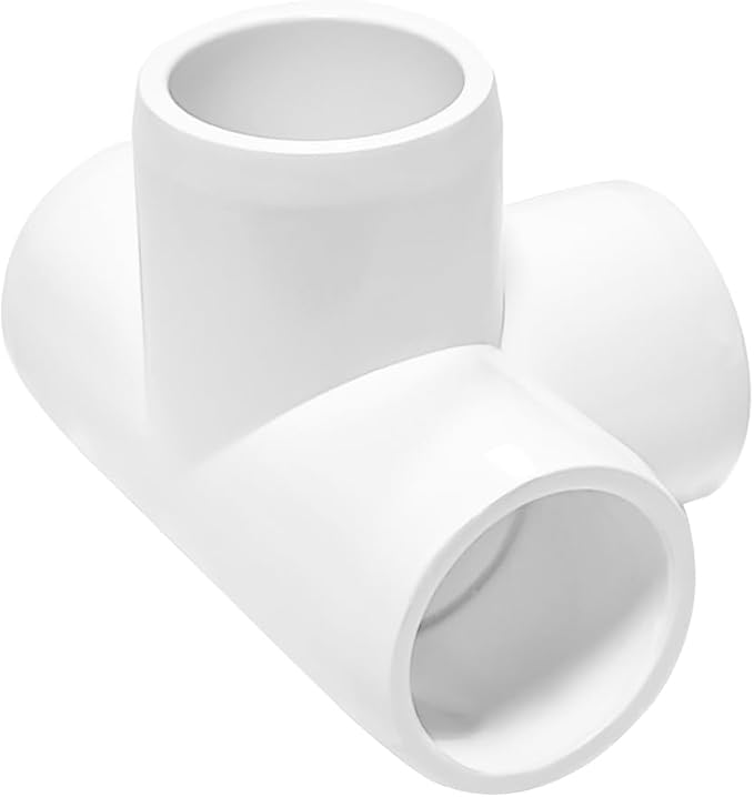 DSY 1/2" 4 Way Elbow PVC Pipe Fitting Adapter 4 Way SCH40 Connector - Image 7