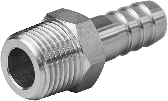 Stainless Steel Hose Barb Fitting 1/2" Hose Barb to 3/4" NPT Male Thread - Image 6