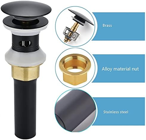 Rockgoya Bathroom Sink Drain, 2 Pack Drain Stopper Bathroom Sink - Image 3