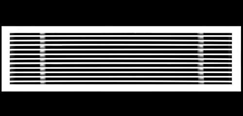 HVAC Premium 36"W X 4"H Linear Aluminum Clip-On Bar Return Air Grille by HVACPremium