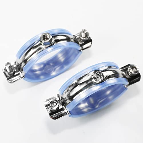 AKIHISA 2 Pcs 304 Stainless Steel Pipe Supports, Wall Mount Ceiling Mount Pipe - Image 3