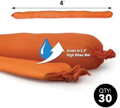 Quick Dam 4ft Indoor Water Dam Flood Barrier, 30 Pack - Image 2