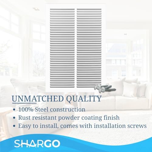 20 x 20 Inch Return Air Vent Cover, Solid Steel HVAC Grille - Image 5
