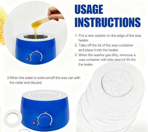 30 Pieces Clean Collars Ring for Wax Warmer, Universal Protective Collars for - Image 5