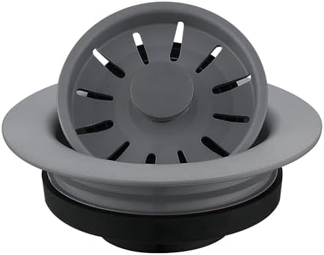 Karran QDFGR Decorative Disposal Flange in Grey, Fits 3.5 Inc Standard Sink by Karran