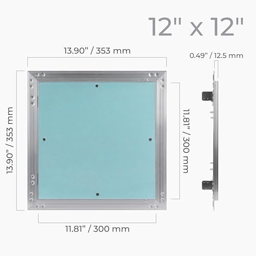 12" x 12" Drywall Access Panel – Aluminum Frame Gypsum Hatch Access Panel - Image 3