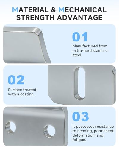 4 Pieces Wall Mounted Sink Hook Bracket 1224196, Sink Wall Mount Bracket - Image 4