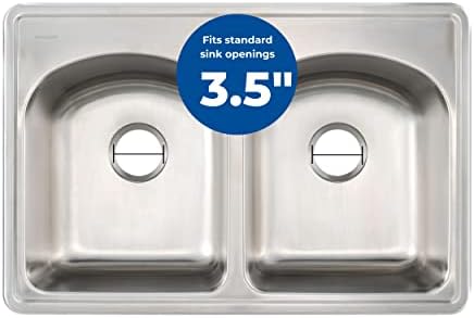 Mr. Scrappy Brushed Nickel Universal Garbage Disposal Sink Flange and Stopper - Image 3