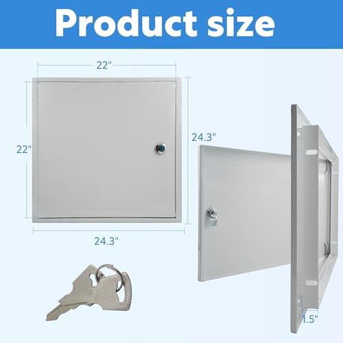 22x22 Inch Metal Access Panel 1.0mm Galvanized Steel - Image 2