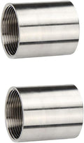 Feelers 304 Stainless Steel Cast Pipe Coupling Fitting, Female Coupler Adapter by Follow