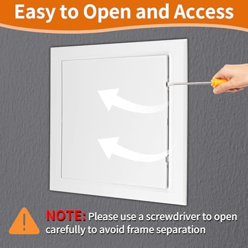 Drywall Access Panel 8×8 in, Plastic Wall Hole Cover - Image 3