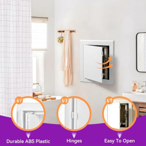 18x18 Inch Access Panel for Drywall and Ceiling, ABS Plumbing Access Door - Image 5