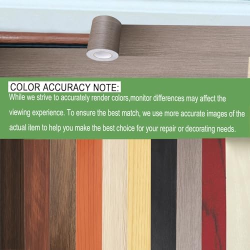 Wood Grain Repair Tape, 5.9 inch X 32ft Self Adhesive Wood Colored Tape - Image 3