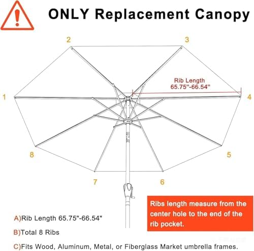 MASTERCANOPY 11 ft Replacement Canopy - Image 2