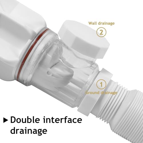 Bathroom White Sink Drain Kit, - Image 4