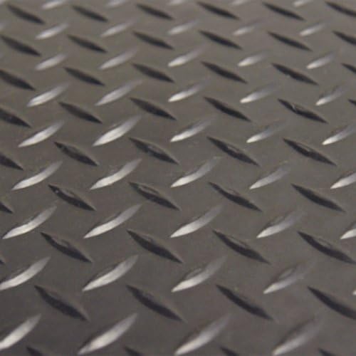 Rubber-Cal Diamond-Plate Rubber Flooring Roll - 3 mm x 4 ft x 2.5 ft Roll - - Image 3