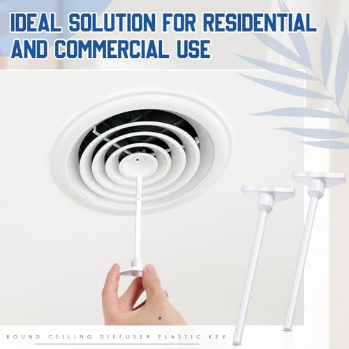 Wonderjune 12 Pcs Round Ceiling Diffuser Key Handle, Cover 6" 8" 10" 12" - Image 5