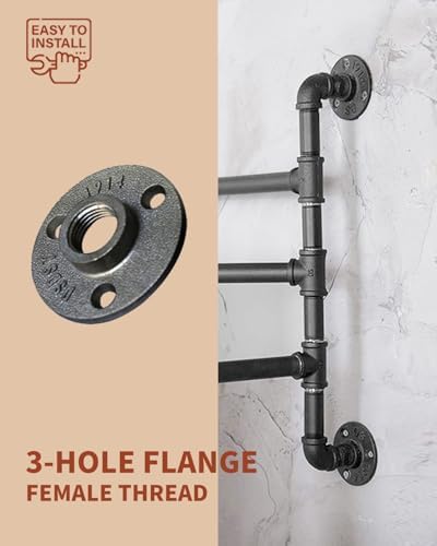 3/4 Inch Heavy Duty Cast Iron Pipe Flange - Image 4