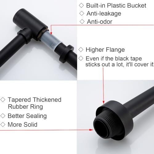 RANDOM Black Brass Bottle P Trap - Image 5