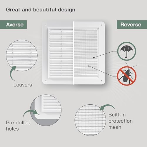 Vent Systems 10" x 10" Inch White - Image 3
