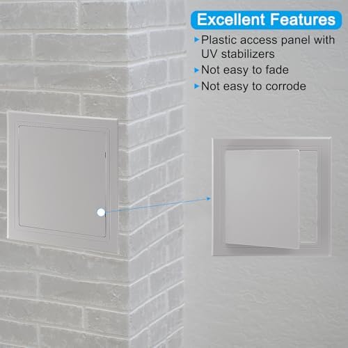 PATIKIL 6x6 inch Self-Adhesive Access Panel, ABS Plumbing Access Doors Easy - Image 3