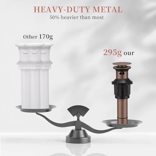 5/8 Inch Bathroom Faucet Vessel Vanity Sink Pop Up Drain Assembly Stopper - Image 7